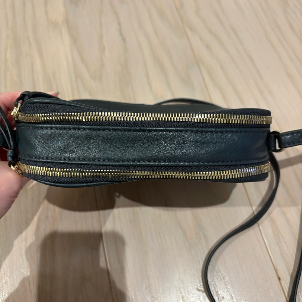The Essential Crossbody by Mark and Graham in Navy Monogramed KK - Picture 3 of 6